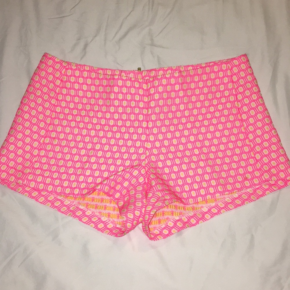 Lilly Pulitzer pink mini shorts